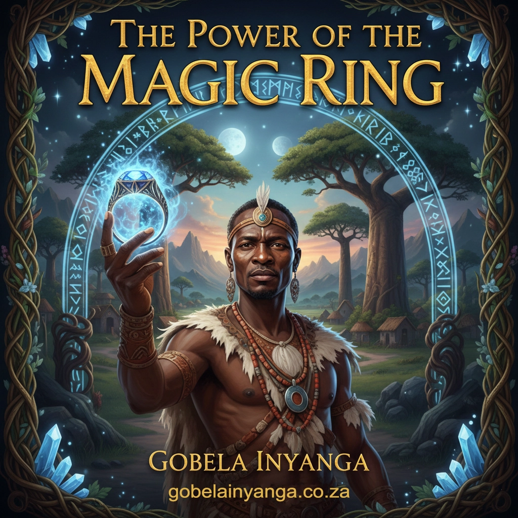 A powerful ring on a person's finger